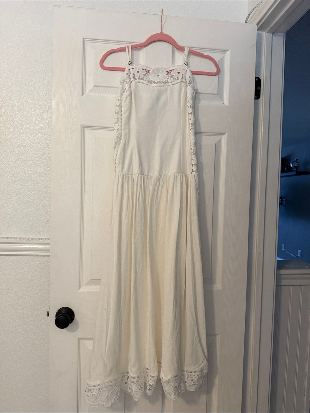 FARM Rio Cream Lace-Trim Maxi Dress for Kids